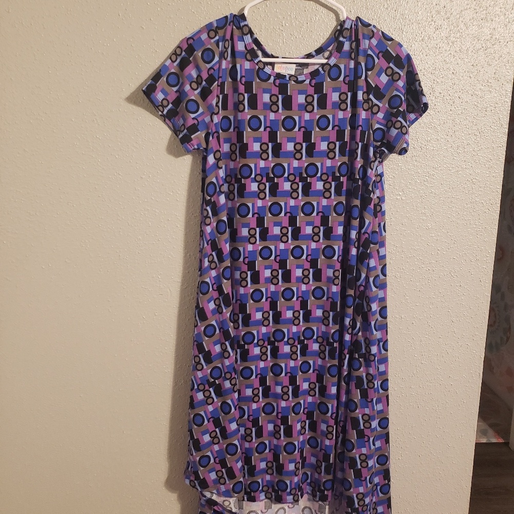 Lularoe high low dress with pocket.